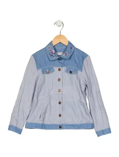 Pre-owned Dior Kids' Cotton Jacket In Blue/white