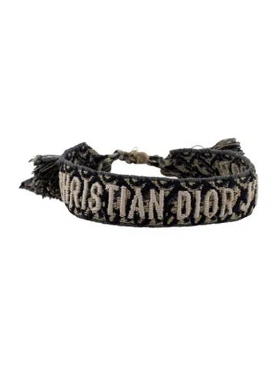 Pre-owned Dior Cotton J'a Friendship Bracelet In Multi