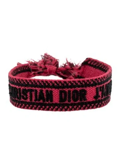 Pre-owned Dior Cotton J'a Friendship Bracelet In Multi