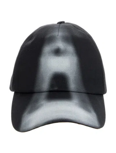 Pre-owned Dior Cotton Printed Baseball Hat In Black
