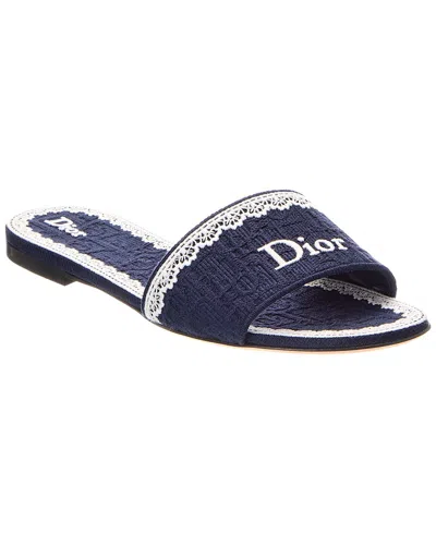 Dior Cotton Sandal In Blue