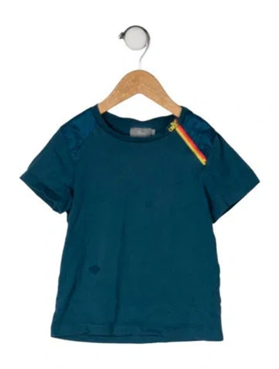 Pre-owned Dior Babies' Cotton T Shirt In Blue