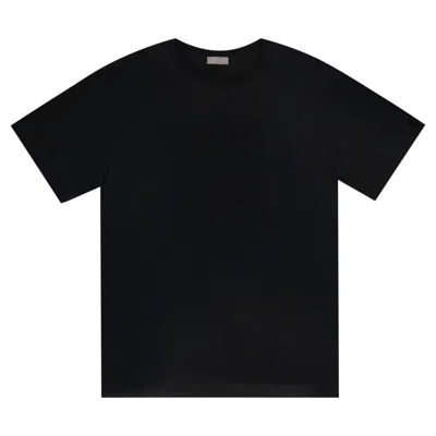 Pre-owned Dior Cotton T-shirt With A Logo Patch To The Sleeve In Black