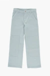 Dior Cotton Twill Jeans With Logo-button