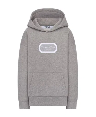 Dior Couture Hooded Sweater In Gray