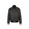 Dior Zippered Long-sleeved Leather Jacket