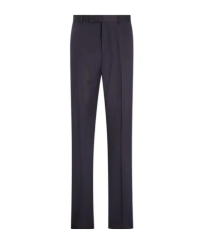 Dior Creased Detail Casual Pants In Black