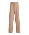 Dior Creased Detail Casual Pants In Nude