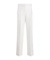 Dior Creased Detail Casual Pants In White