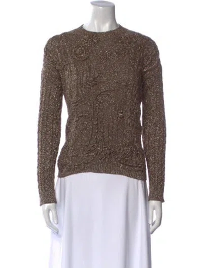 Pre-owned Dior Crew Neck Long Sleeve Sweatshirt