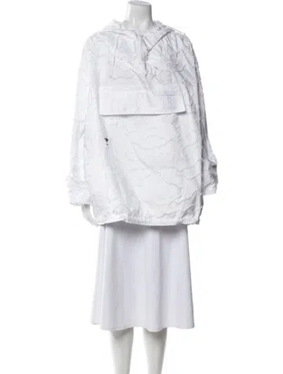 Pre-owned Dior Crew Neck Long Sleeve Tunic In White