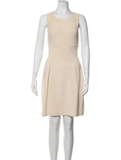 Pre-owned Dior Crew Neck Mini Dress In Blue/green