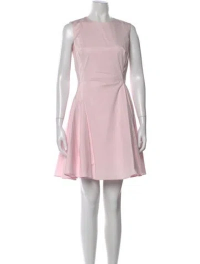 Pre-owned Dior Crew Neck Mini Dress In Pink