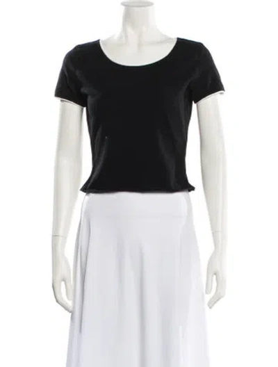 Pre-owned Dior Crew Neck Short Sleeve Crop Top In White