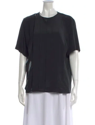 Pre-owned Dior Crew Neck Short Sleeve Top In Black