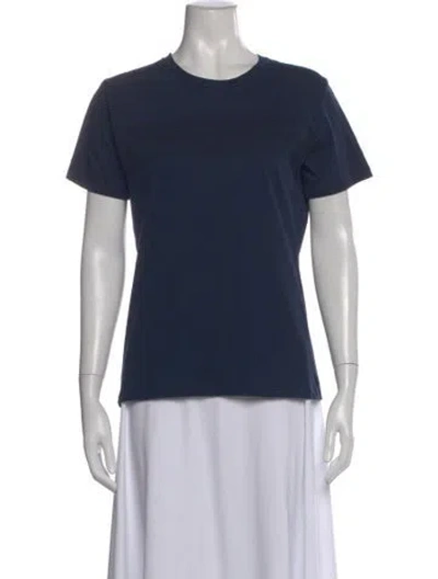Pre-owned Dior Crew Neck Short Sleeve T-shirt In Blue