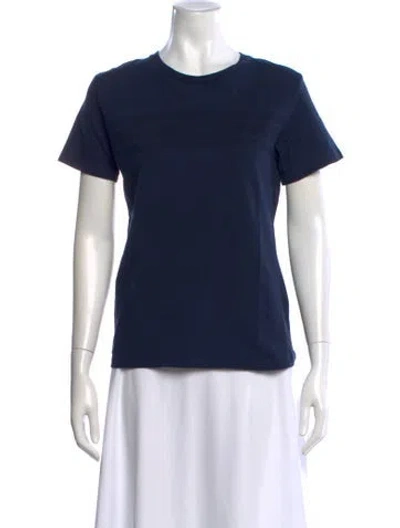 Pre-owned Dior Crew Neck Short Sleeve T-shirt In Blue
