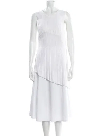 Pre-owned Dior Crew Neck Sleeveless Top In White