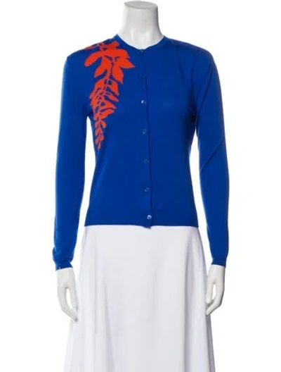 Pre-owned Dior Crew Neck Sweater In Blue