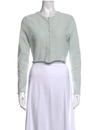 Pre-owned Dior Crew Neck Sweater In Green