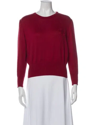 Pre-owned Dior Crew Neck Sweater In Red