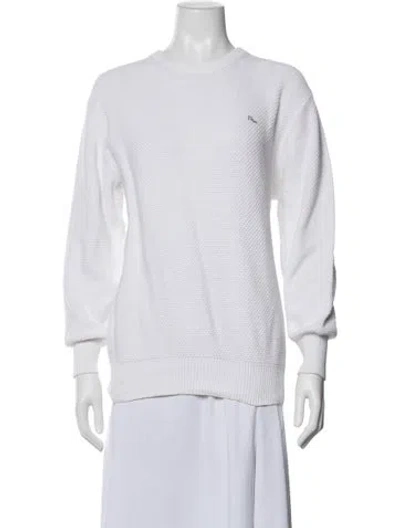 Pre-owned Dior Crew Neck Sweater In White