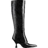 Dior Crocodile Print Calfskin Boots In Black