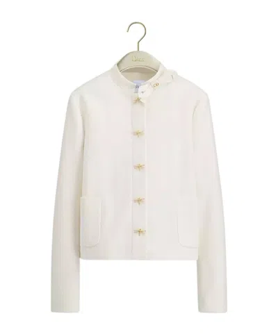 Dior Cropped Jacket In Animal Print