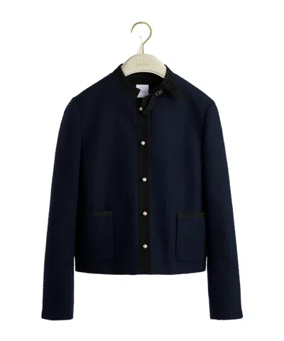 Dior Cropped Jacket In Black