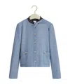 Dior Cropped Jacket In Blue