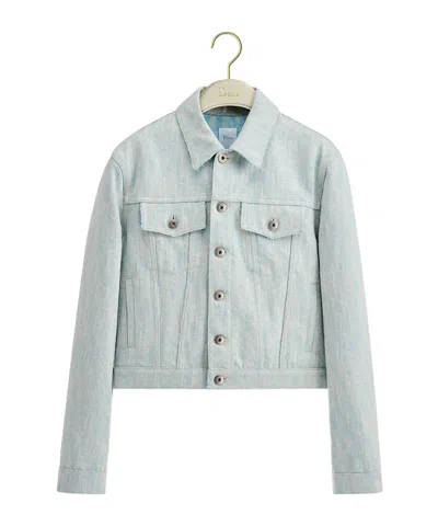 Dior Cropped Jacket In Blue