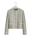 Dior Cropped Jacket In Gray