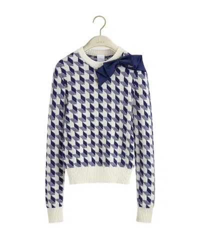 Dior Cropped Sweater In Multi