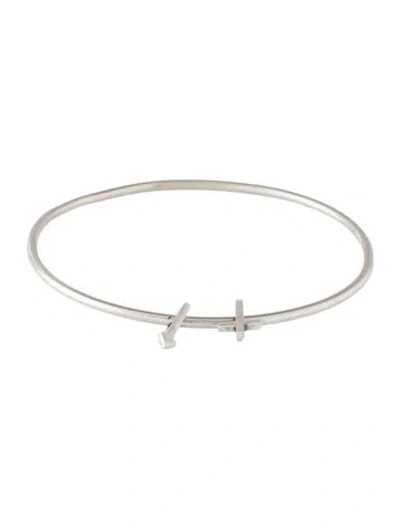 Pre-owned Dior Cross & Arrow Charm Bangle Bracelet, 7.75" In Multicolor