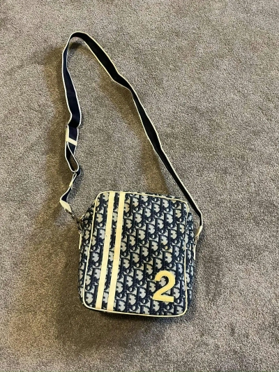 Pre-owned Dior Crossbody Shoulder Bag In Blue