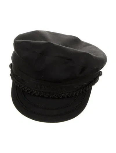 Pre-owned Dior Cruise 2022 Sailor Hat In Black