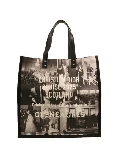 Pre-owned Dior Cruise 2025 Canvas Tote Bag In Black