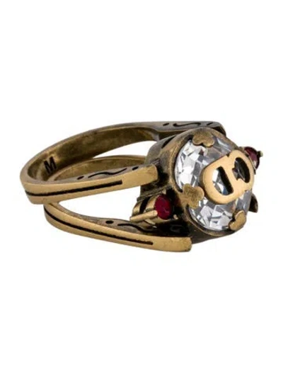 Pre-owned Dior Crystal Bee Cocktail Ring