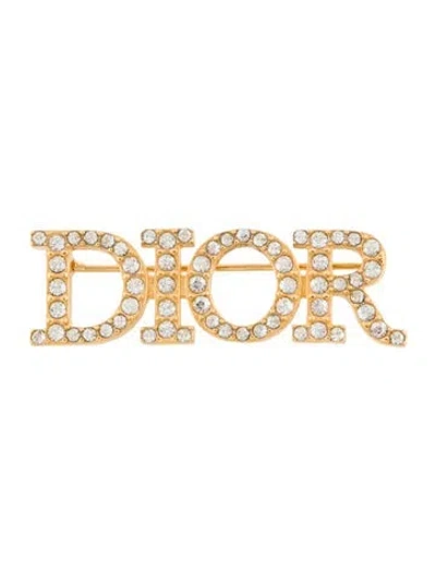 Pre-owned Dior Crystal '' Brooch In Multi