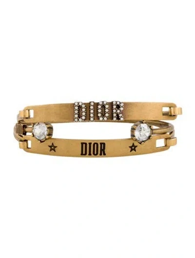 Pre-owned Dior Crystal Dio(r)evolution Bracelet Set, 6.25" In Multi