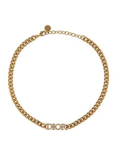 Pre-owned Dior Crystal Dio(r)evolution Choker Necklace, 14.25" In Multicolor
