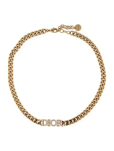 Pre-owned Dior Crystal Dio(r)evolution Choker Necklace, 14.5" In Multicolor