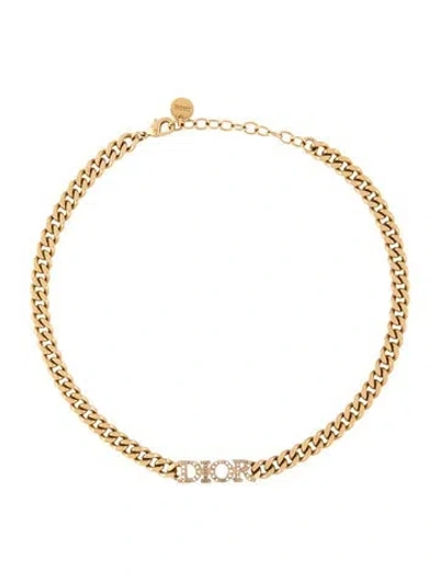 Pre-owned Dior Crystal Dio(r)evolution Choker Necklace, 14.5" In Multicolor