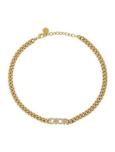 Pre-owned Dior Crystal Dio(r)evolution Choker Necklace, 15" In Multi