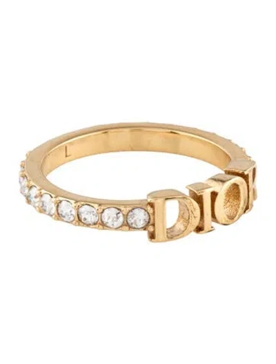 Pre-owned Dior Crystal Dio(r)evolution Ring In Multicolor
