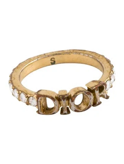 Pre-owned Dior Crystal Dio(r)evolution Ring In Multicolor