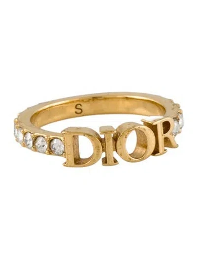 Pre-owned Dior Crystal Dio(r)evolution Ring In Transparent