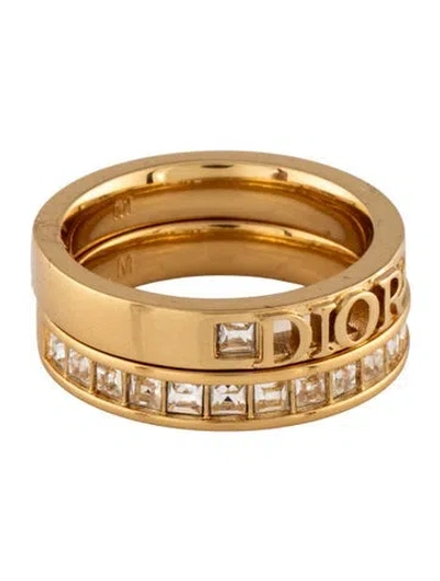 Pre-owned Dior Crystal (r)evolution Ring Set In Multicolor