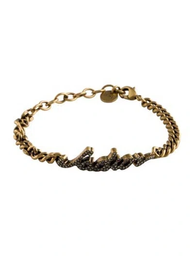 Pre-owned Dior Crystal J'a Link Bracelet, 7.75" In Multi