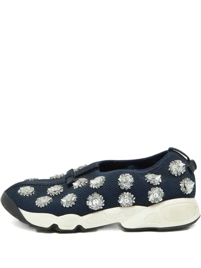 Pre-owned Dior Crystal Mesh Sneakers